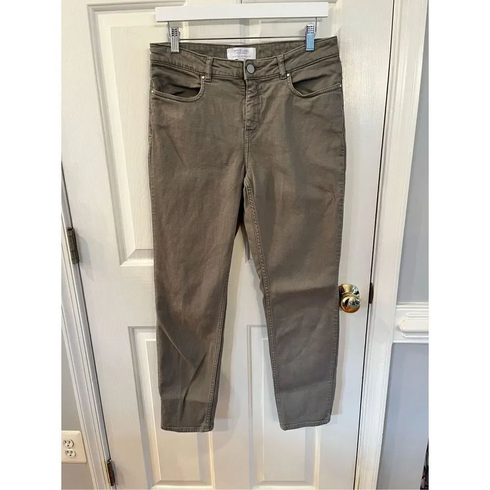 The White Company White Label Gray Brampton Boyfriend Jeans sz 8